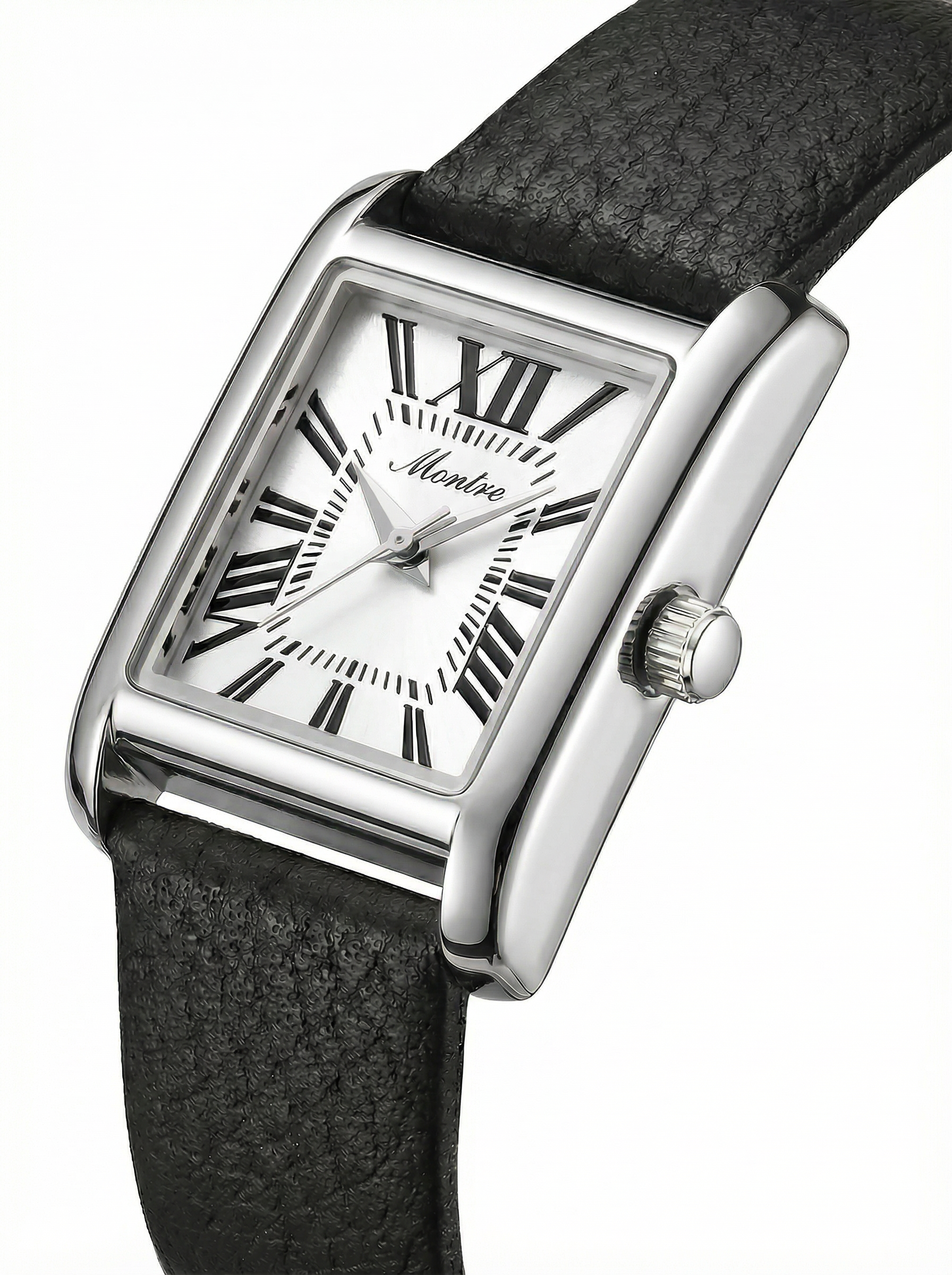 Zilver Zwart Leren Band